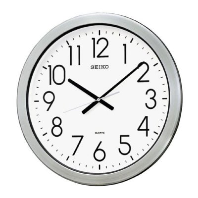 画像1: ステンレス製防湿・防塵型 大きめサイズの掛け時計