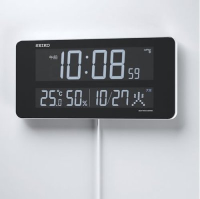 画像2: SEIKO シリーズC3「Clear」の美しい表示70色液晶デジタル掛時計