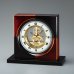 画像1: 白檀塗りスケルトンムーブ和モダンな高級置き時計 (1)
