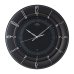 画像1: 華やかなアクセントとして住空間に映えるモダンデザイン掛け時計（ブラック） (1)