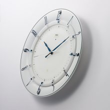 商品詳細1: 華やかなアクセントとして住空間に映えるモダンデザイン掛け時計（ホワイト）