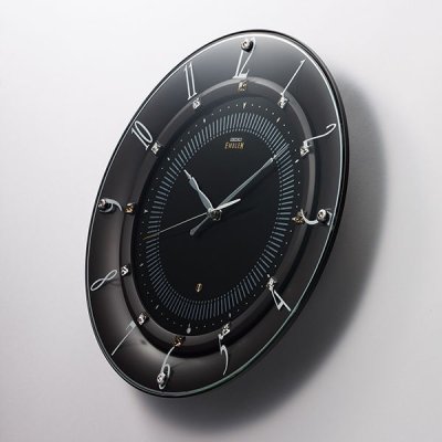 画像2: 華やかなアクセントとして住空間に映えるモダンデザイン掛け時計（ブラック）