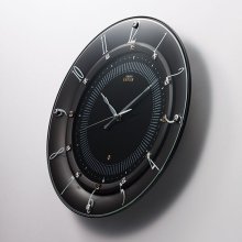 商品詳細1: 華やかなアクセントとして住空間に映えるモダンデザイン掛け時計（ブラック）
