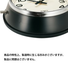 商品詳細1: レトロなデザイン 防塵型クオーツ掛時計（ブラック）