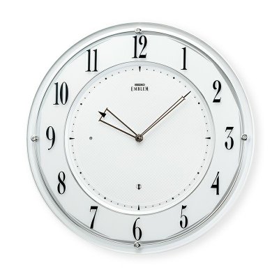 画像1: セイコー エムブレム　スタイリッシュなデザイン掛け時計