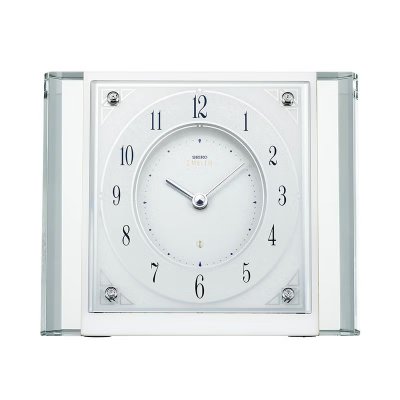 画像2: 白大理石エレガントなデザイン置き時計