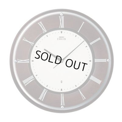 画像1: 無垢の木枠薄型電波クロック