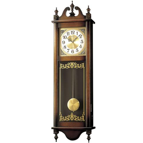 ウエストミンスター・チャイムのクラシックな振り子掛け時計
