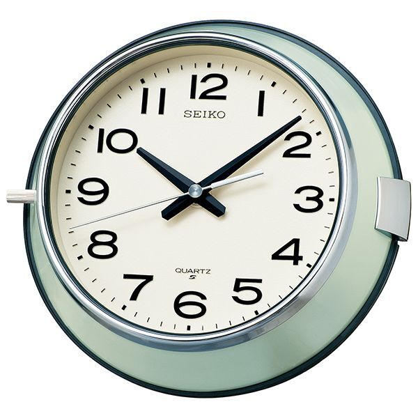 セイコークロックのレトロなデザイン掛け時計