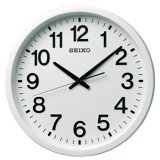 画像: シンプルなデザイン見やすい文字盤の掛け時計。衛星電波掛時計