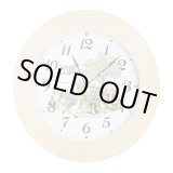 画像: やさしい木枠の ピーターラビット可愛い掛時計（アイボリー）