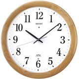 画像: シンプルな木枠デザイン掛け時計