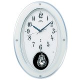 画像: クラシックなデザイン掛け時計（ホワイト）