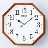 画像: シンプルな木枠が美しいナチュラルテイストの掛時計（パイン材）
