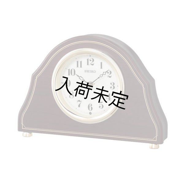 画像1: 上質な木枠置き時計