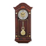 画像: アンティークな高級木材振り子掛け時計