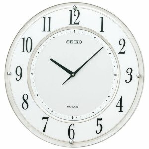 画像: スタイリッシュな薄型デザインソーラークロック