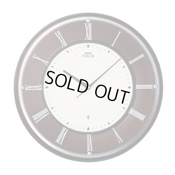 画像1: 無垢の木枠薄型電波クロック