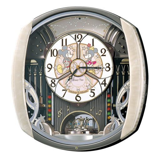 画像1: ミッキー＆ミニーファンタジーの世界が広がる電波からくり時計