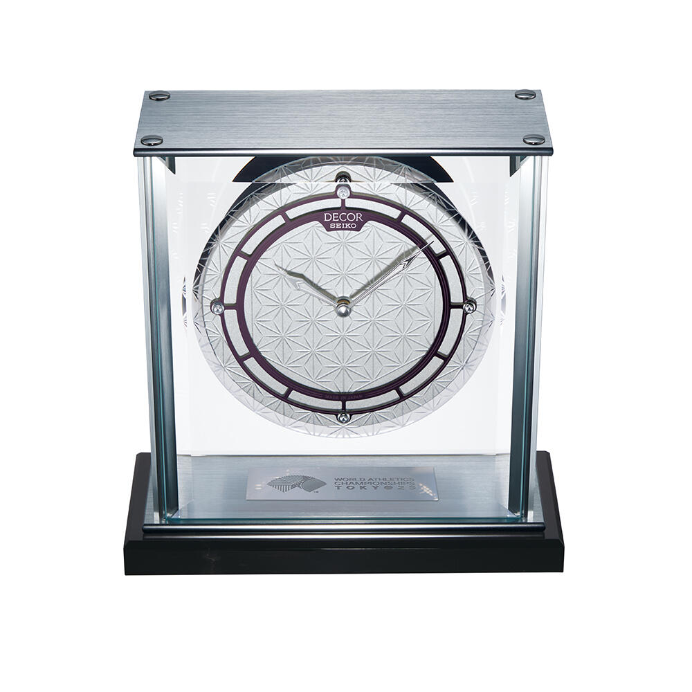 画像2: 江戸切子ガラスの高級置き時計（東京2025世界陸上記念限定モデル）