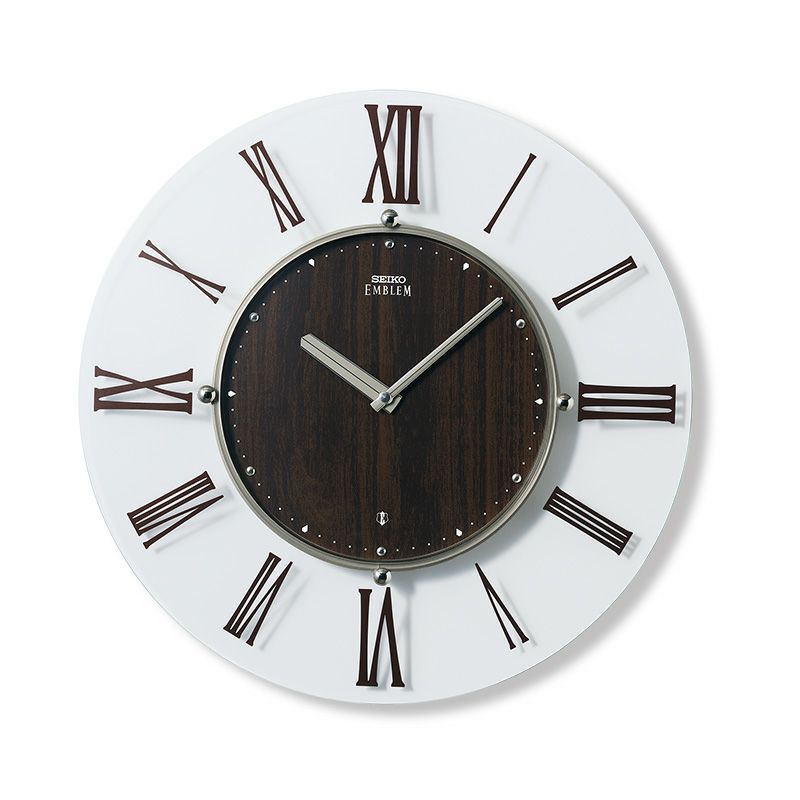 画像1: セイコー エムブレム　スタイリッシュなデザイン掛け時計