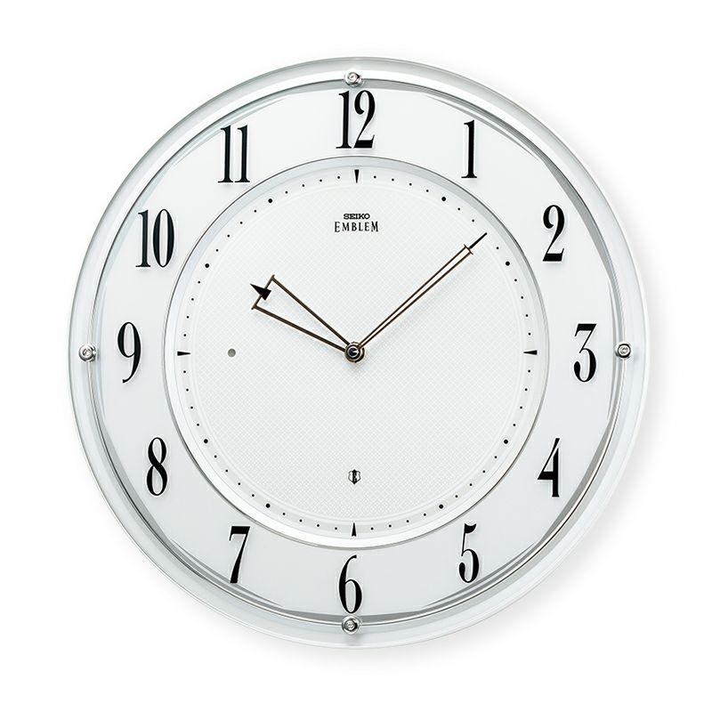 画像1: セイコー エムブレム　スタイリッシュなデザイン掛け時計