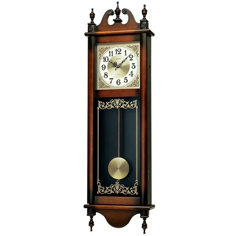 画像1: 振り子時計の伝統的な長尺掛け時計（大）